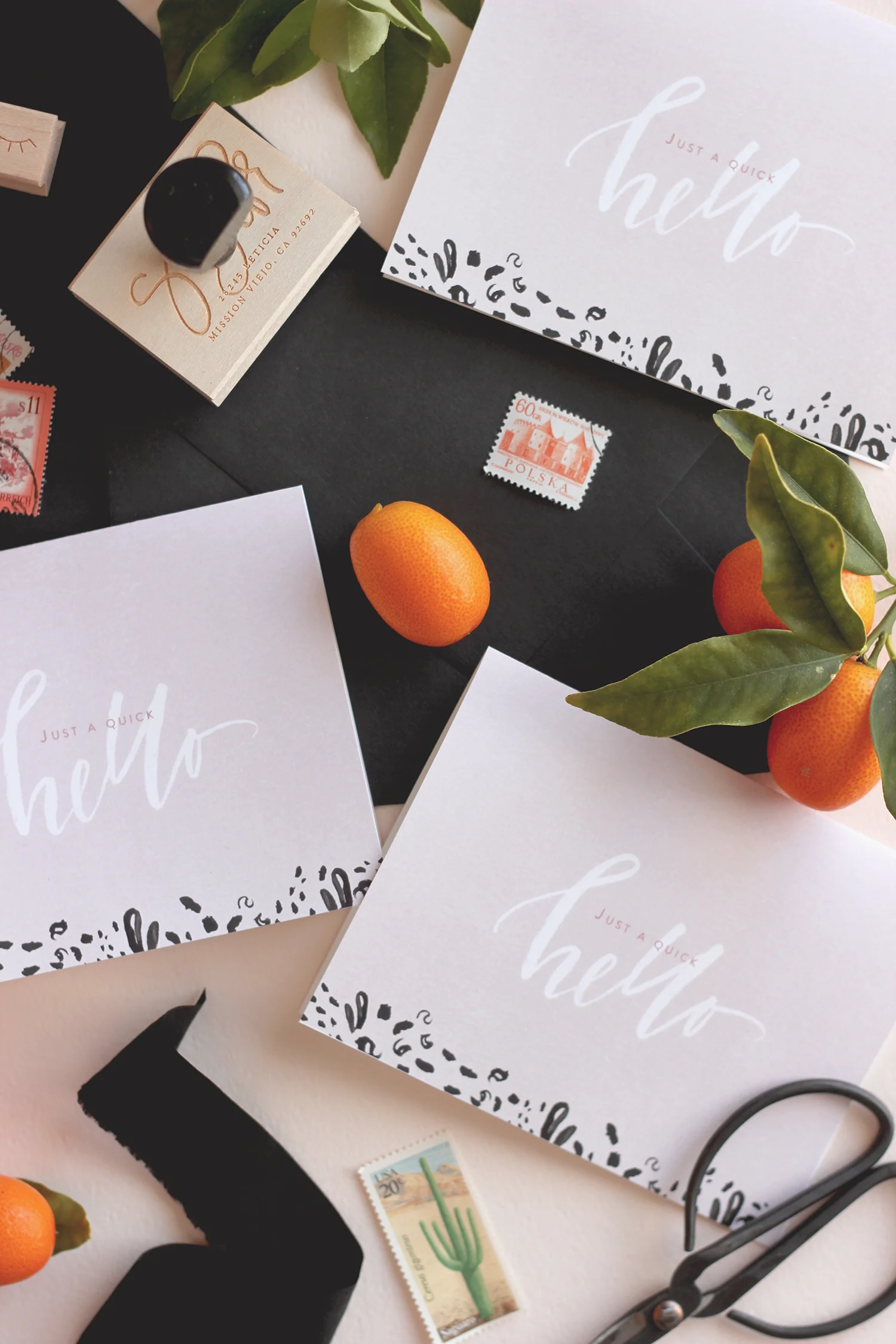 Quick Hello Printable Cards — Lauren Saylor Interiors + Design || A ...